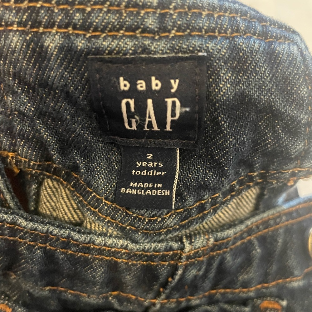 GAP Toddler Blue Denim Jeans Overalls